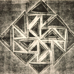 Kartondruck - Geometrische Formen