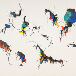 Tusche-Blastechnik: Strukturen