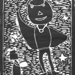 Eine erfundene Figur lernt die Welt kennen