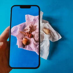 Uhr (Phone framing: Natur und Zeit rahmen)