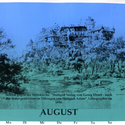 Blatt 16:  August
