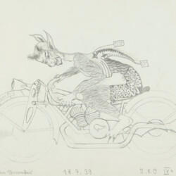 Der Teufel fährt Motorrad