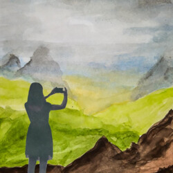 Romantisches Landschaftsbild