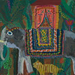 Geschmückter Elefant