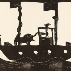 Arche Noah, Kartonschablone mit Rahmen