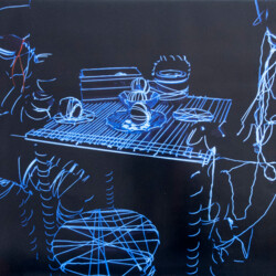 Raumzeichnung mit Schwarzlicht