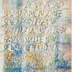 Buchstabenbild: Gedicht