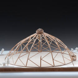 Überdachung in Skelettbauweise