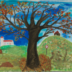 Jahreszeit Herbst: Herbstbaum 