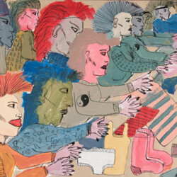 abgeschwächter Farbe-an-sich-Kontrast