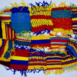 Weben mit Wolle und anderen Materialien