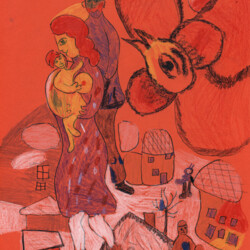 Chagall: Zeichnen nach einer Vorlage