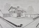 Perspektive mit 2 Fluchtpunkten: Einfamilienhaus