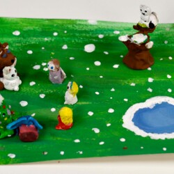 Weihnachten mit Bär und Hase