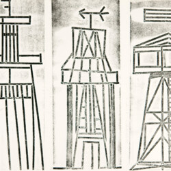 Papierdruck - Türme