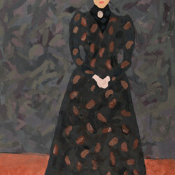 Munch: Dame in dunklem Kleid