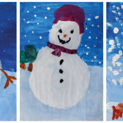 Wir bauen einen Schneemann