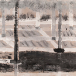 Landschaft in der Dunkelheit