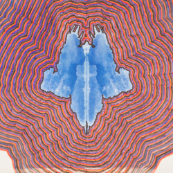 Dekorative Weiterarbeit eines Abklatschbildes