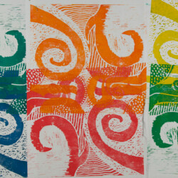 Mehrfachdruck: Abstrakte Formen