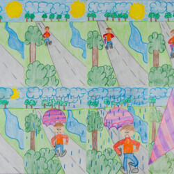 Darstellen von Bewegung: Jemand kommt immer näher