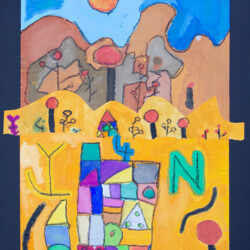 Parklandschaft nach Paul Klee