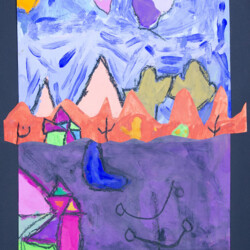 Parklandschaft nach Paul Klee