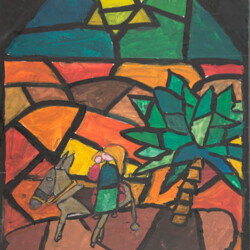 Weihnachtsbild: Flucht nach Ägypten