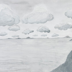 Landschaft mit Wolkenhimmel