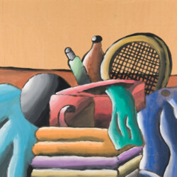 Stillleben mit Sportartikeln