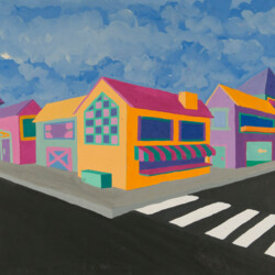 Perspektive mit 2 Fluchtpunkten: Häuser