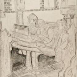 Personen auf der Bank