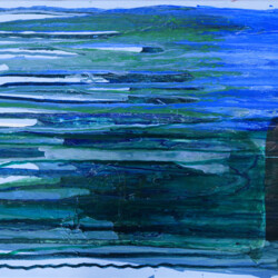 Experimente mit Steinmehl und Acryl