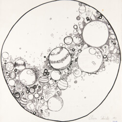 Blick durch ein Mikroskop