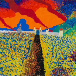 Pointillismus: Landschaft