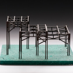 Überdachung in Skelettbauweise