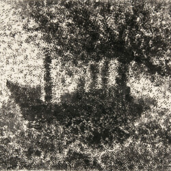 Bild aus Punkten: Dampfschiff