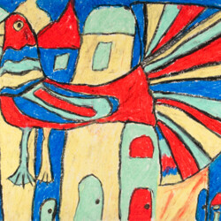 Ein Vogel in der Stadt