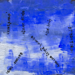 Schrift auf farbigem Grund