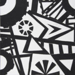 Grafisches Schwarz-Weiß-Muster