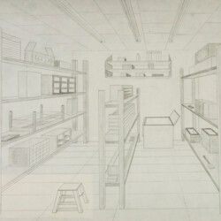 Zentralperspektive: Lagerraum