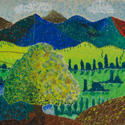 Pointillismus: Landschaft