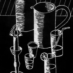 Stillleben mit Kerze