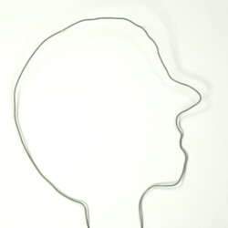 Porträt: Drahtzeichnung