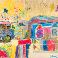 Hundertwasser: Weiterführung einer Kunstpostkarte