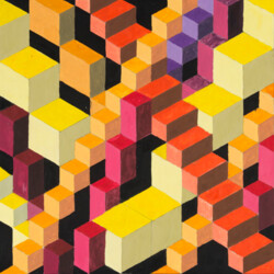 Vasarely: Kubische Formen