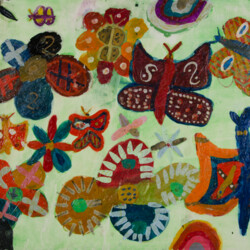 Schmetterlinge und Blumen