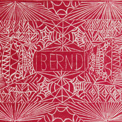 Ornament: Ritzungen in einen harten, glatten Karton