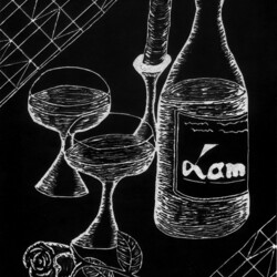 Stillleben mit Kerze