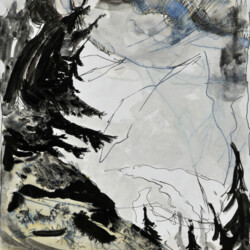 Landschaft mit Bäumen